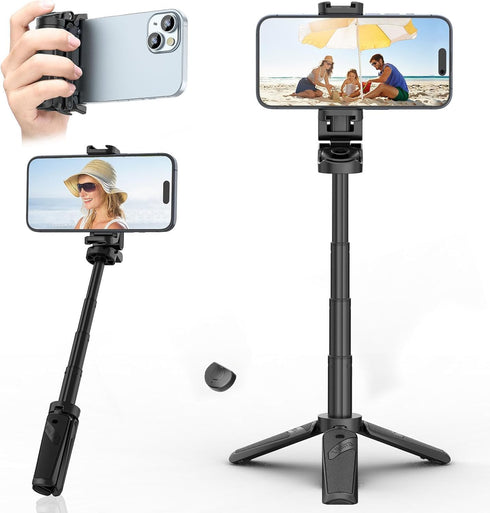ULANZI Select JJ02 3 1 4 2 360 ULANZI Mini Phone Tripod with Romote for iPhone - in Cell Phone Selfie Stick Tripod