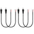 4 Pack RCA Male to Speaker Wire, RCA Male Plug Adapter to Bare Wire Open End Audio Cable for Amplifier