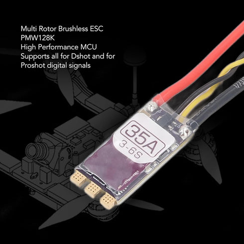 35A 32 Drone Motor Electronic Speed Controller, ESC for Blheli Firmware with Signal Wire of Silicone