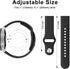 Silicone Band Compatible with IDW13, IDW16, IDW19 Smartwatch, 22mm Soft Quick-Release Sport Replacement Straps