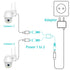 sovunis 1 2 5.5mm 2.1mm 50cm DC Y Splitter Cable Female to Male, x DC Power Extension Adapter Cable for CCTV