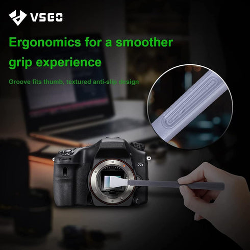 VSGO V-S01E Camera Sensor Cleaning Kit, 12pcs 12mm Swabs for Micro Four Thirds DSLR Cameras
