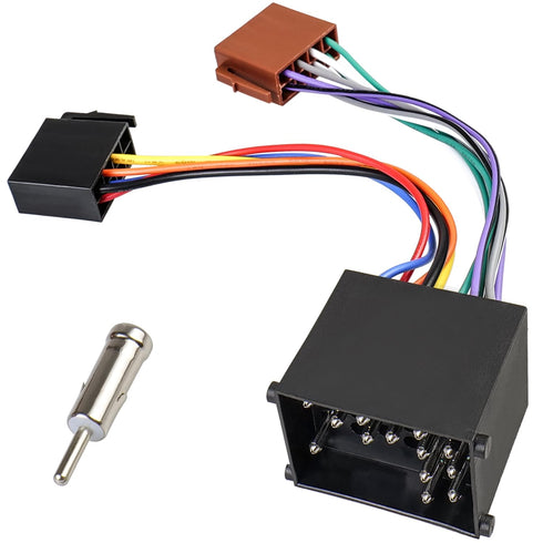 ISO Radio Wiring Harness Adapter Compatible with BMW E30 E32 E36 E39