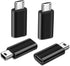 USB C Adapter 4-Pack, 2*C Female to Micro USB Male, 2*USB C to Mini 5-Pin USB Male, Compatible with GoPro, Galaxy