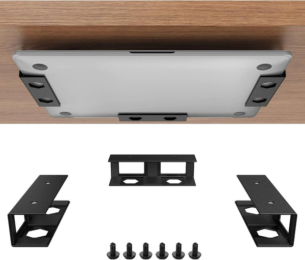 Joythink Universal Under Desk Metal Mount Laptop Holder Tray with Anti-Scratch Under Table