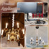 2PCS 39inch BENECREAT Chandelier Chain Cover, Fabric Cord Cover, Velvet Cloth Chain Sleeve for Electric Wire Lamp