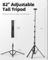 Weilisi 82" Tall Heavy Duty Phone Stand, Tripod with 15" Adjustable Gooseneck for Recording, Live Streaming, Cooking