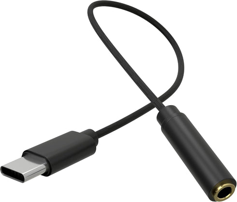 USB C to 3.5mm Audio Adapter, Type C to Headphone Aux Jack Dongle, 24bit/96kHz HiFi DAC Cable for Smartphones, Tablets,