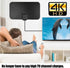 KANGYUE TV,360Reception,Support 4K 1080p 10ft Digital TV Antenna,Antenna for Smart Smart Television,Signal