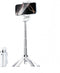 Briteroh Mini Selfie Stick Tripod, 4" Pocket-Sized Selfie Stick with Bluetooth Remote, 4-Leg