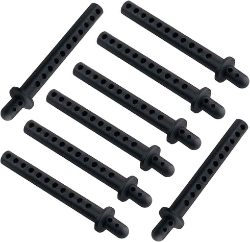 YijiaLink 8-Pack 68mm 1/10 4WD RC Car Body Shell Post Plastic Holder Mounts with Clips Compatible with Remote Control