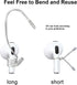 Ear Hooks for AirPods & All in-Ear Headphones with Stems, Secure & Comfortable Fit, Easy to Install (EG6+2)
