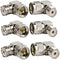 UHF Male PL259 to Female SO239 RF Coaxial Adapter, 90° Right Angle Connector for CB Radio Antenna (6-Pack)