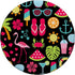 PopSockets Standard PopGrip - Beach Vacation Sun Glasses Flamingo Fruits Black Background