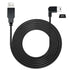 YQMAJIM GPS Charger Cable, 16.5Ft Dash Cam Power Cord, Pure Copper Thicker 90 Degree Mini USB for Garmin Nuvi GPS