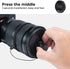 K&F Concept 40.5mm Lens Cap - 9-in-1 Center Pinch Lens Cover + Anti-Loss Keeper Leash + Microfiber Cleaning Cloth for