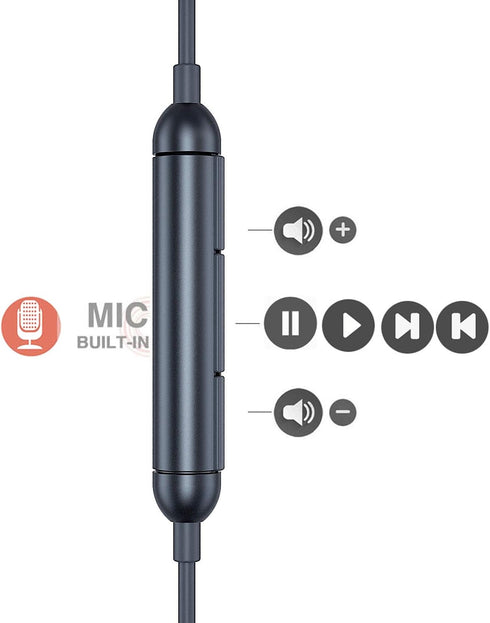 USB C Headphones, USB C Earbuds with Microphone for iPhone 15 Pro/Max, Samsung Galaxy, Google Pixel