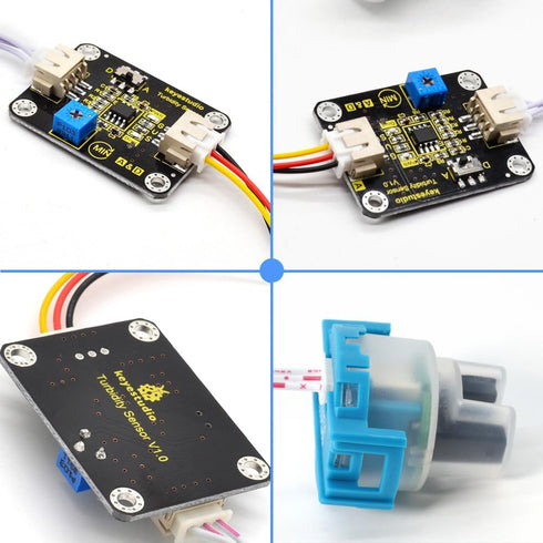 V1 KEYESTUDIO Turbidity Sensor Module for Arduino,Water Quality Monitor Particles Water/Liquid Turbidity Level Tester