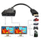 Marmoin HDMI Cable Splitter 1 in 2 Out HDMI Adapter Cable HDMI Male