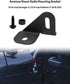 Antenna Mount Driver's Side Mount Bracket, Front Driver Near Hood Side Mount Bracket Holder Fit for Jeep Wrangler Gladiator JL JLU JT 2018 2019 2020 2021