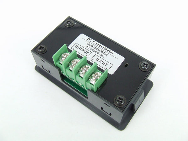 DC 0-90V 0-30A Power Combo Meter for Voltage Current Capacity Battery Charge Discharge Monitor