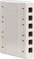 Tripp Lite 12-Port Surface-Mount Box for Keystone Jacks - Additional Breakout Pieces, Mounting Screws Included