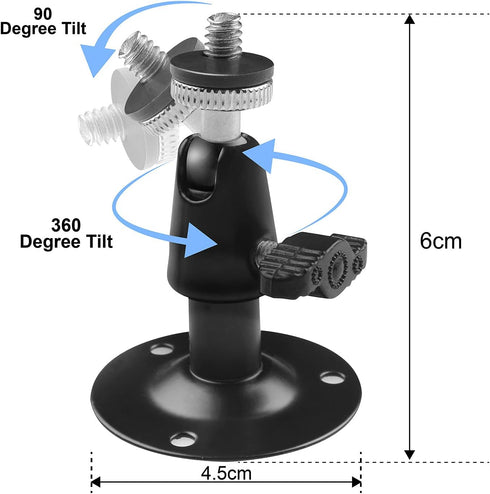 Camera Bracket Mount 3 Pcs Security Wall Mount for Oculus Sensor, Arlo Pro, Metal Security Camera Bracket