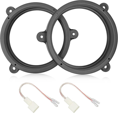 RED WOLF 6.5 Inch Rear Door Speaker Adapter with Speaker Harness for 2009-2011 Subaru Forester Outback Impreza