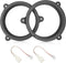 RED WOLF 6.5 Inch Rear Door Speaker Adapter with Speaker Harness for 2009-2011 Subaru Forester Outback Impreza