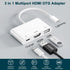 Unitrox 3 1 1080P HDMI Splitter, in USB Camera Adapter with Digital AV HDMI + Charging Splitter, Support USB Flash
