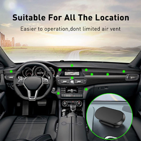 TUKEFEV 2 Pack, 360 Magnetic Phone Holder Rotating Universal Car Mount, Compatible with Smartphones, Suction Shell