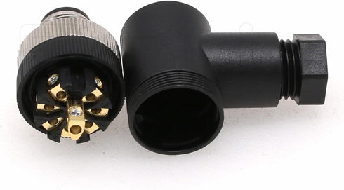 Eonvic M12 8 Pin Male & Female A Code Sensor Aviation Plug, Industrial Circular Connector, Waterproof IP67 Adapter