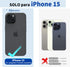 iPhone 15 Magnetic Case Waterproof with Built-in Screen Protector, Heavy Duty Dustproof Full Body Cover, Black 6.1 Inch