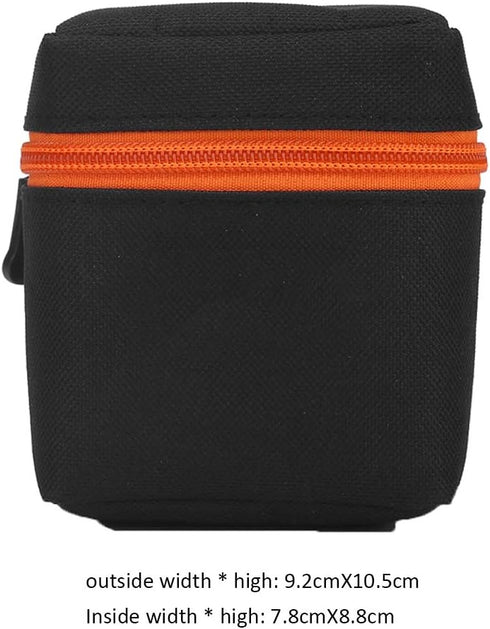 GOWENIC Camera Lens Case, Padded Thick Shockproof Protective Pouch for DSLR Camera Lens