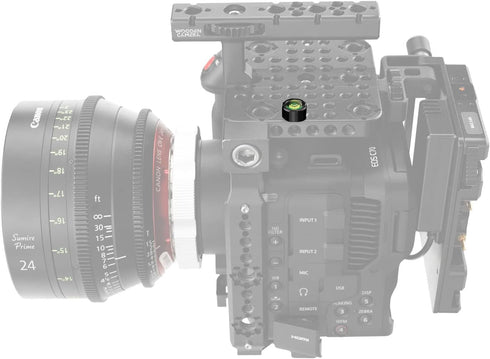 Wooden Camera Bubble Level for Leveling Equipment, Anti-Twist Locating Pin, 1/4"-20 Mounting Screw for Attaching to