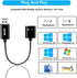 ENVEL USB to 3.5mm Audio Adapter - External Stereo Sound Card with Dual TRS 3-Pole Jack for PS4/PS5/PC