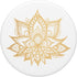 Golden Lotus Flower Yellow Prana Mandala, Beautiful Elegant PopSockets Swappable PopGrip