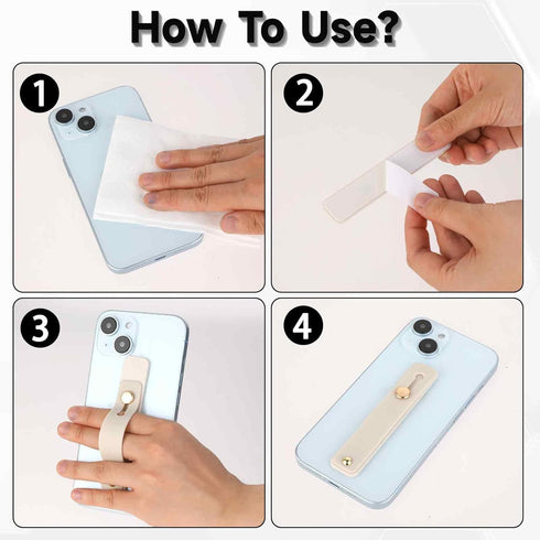 Styquenzer 2 Pack Universal Phone Grip - in Grey and White