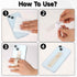 Styquenzer 2 Pack Universal Phone Grip - in Grey and White
