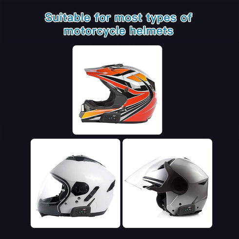 EJEAS V6 Motorcycle Bluetooth Headset, 2 Riders, 1200M Intercom Communication System with Noise Reduction