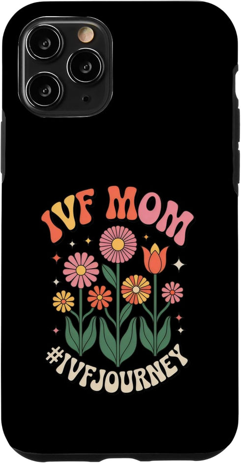 IVF Warrior Moms Infertility awareness IVF Mom Fertility Support Retro Floral Case for iPhone 11 Pro