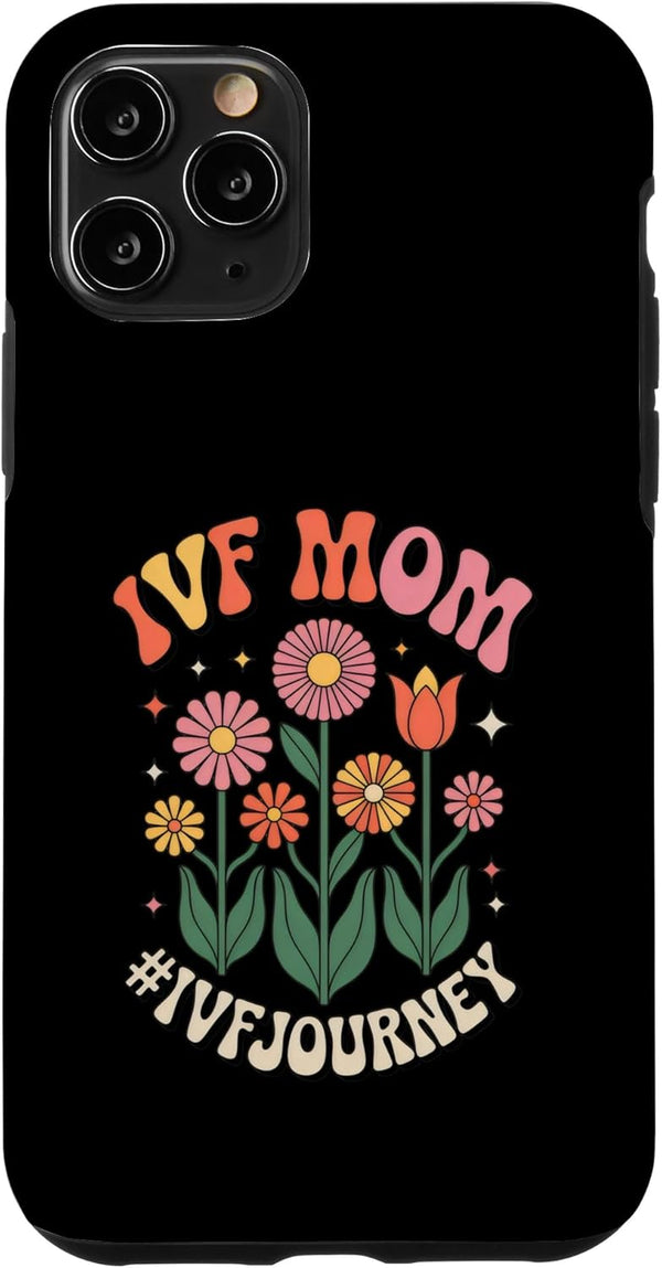 IVF Warrior Moms Infertility awareness IVF Mom Fertility Support Retro Floral Case for iPhone 11 Pro