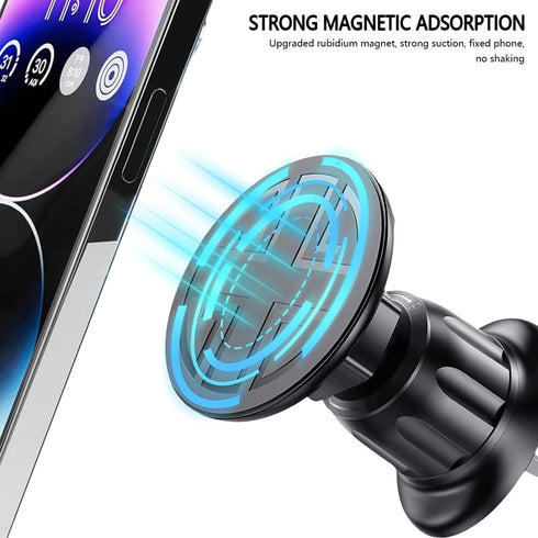 Mandark 360 Magnetic Car Phone Holder, Rotation Auto Air Vent Smartphone Holder Mount, Vehicle Interior Cellphone Mount