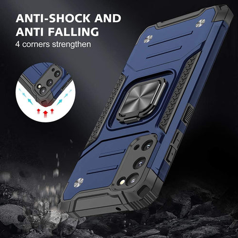 Samsung S20 FE Case, Galaxy S20 FE 5G with Screen Protector, Military Grade 360° Rotatable Kickstand Shockproof