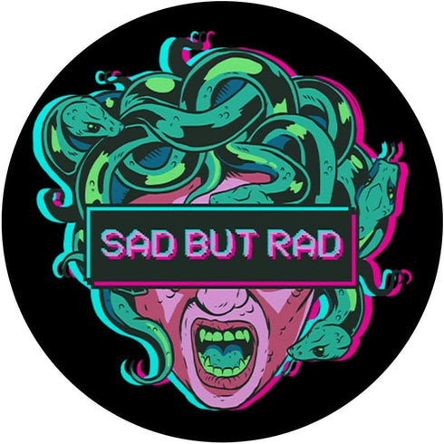 Sad But Rad Medusa Statue - Vaporwave Aesthetic Egirl Eboy PopSockets Standard PopGrip