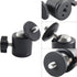 EXMAX 360 1/4 2 Pack Degree Swivel Mini Tripod Ball Head with Screw Thread Base for DSLR Camera Camcorder LED Light