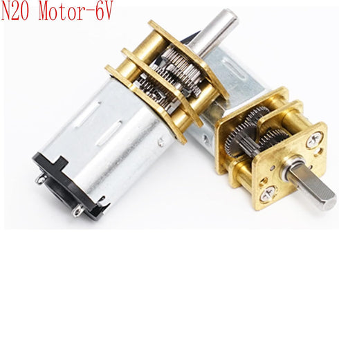 BYDGUMEI 6V 100RPM N20 Motor,GA12-N20 3mm (3 DC Mini Reduction Gear Reduction Mini Metal Gear Box Gear Motor Axis Robot