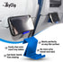 Airplane Cell Phone Back of Seat Inflight Tray Table Clip & Sturdy Phone Stand, Travel Must Have (Blue 2 Pack)