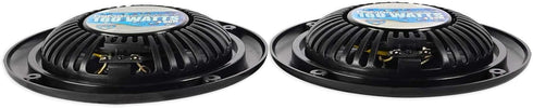 Rockville Pair RSM65B 6.5" Waterproof Slim Marine Boat Speakers - 320 Watt, Black