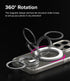 Ringke Smart Ring Magnetic Phone Grip, Extra Strong Magnet 4.45mm, Super Slim Kickstand Multi-Functional Holder - White